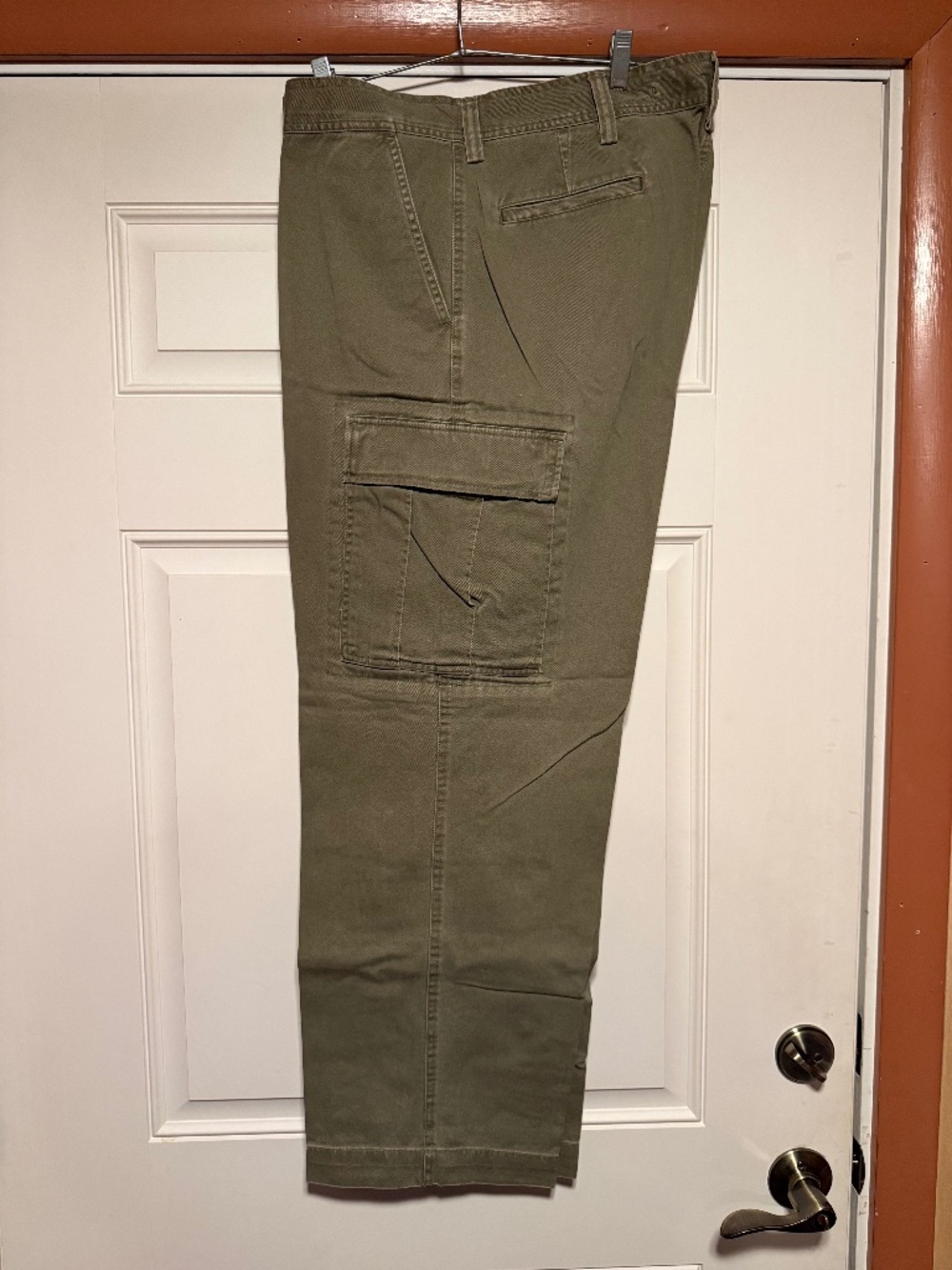 Polo Green Cargo Pants 38 x 30 100% Cotton